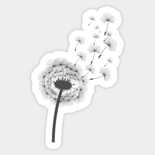 Dandelion (light background) Sticker